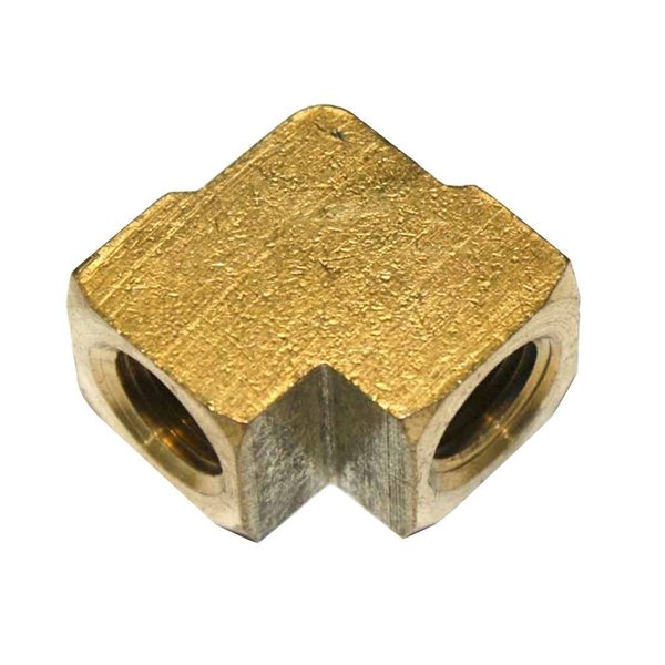 Interstate Pneumatics Brass Elbow Fitting 1/2 Inch NPT Female FPE88